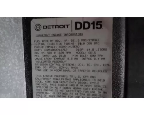 DETROIT DD-15 Engine Assembly