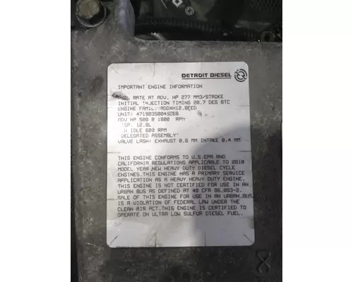 DETROIT DD13 (471903) ENGINE ASSEMBLY