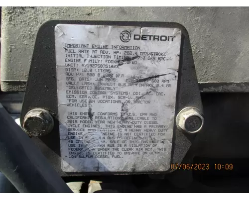 DETROIT DD13 (471927) ENGINE ASSEMBLY