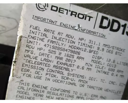 DETROIT DD13 (471928) ENGINE ASSEMBLY