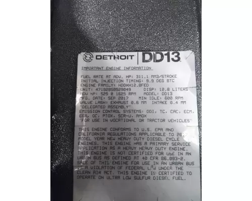 DETROIT DD13 (471928) ENGINE ASSEMBLY