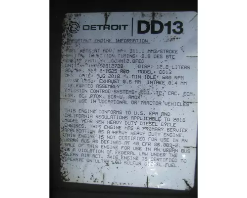 DETROIT DD13 (471928) ENGINE ASSEMBLY