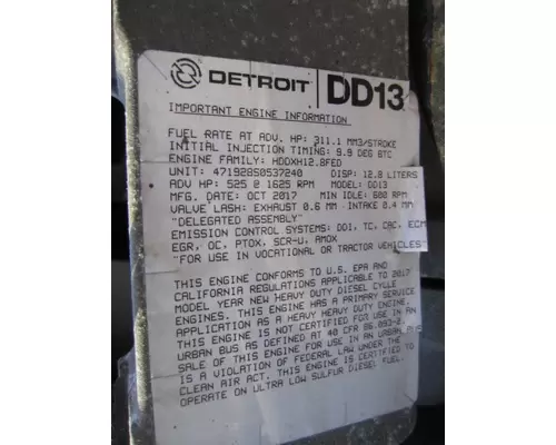 DETROIT DD13 (471928) ENGINE ASSEMBLY