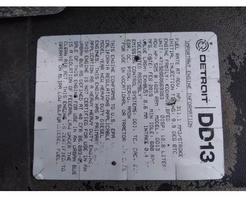 DETROIT DD13 (471928) ENGINE ASSEMBLY