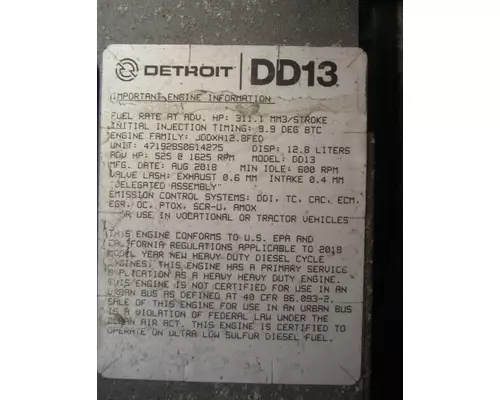 DETROIT DD13 (471928) ENGINE ASSEMBLY