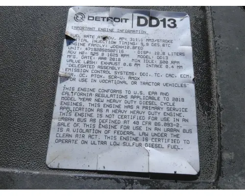 DETROIT DD13 (471928) ENGINE ASSEMBLY