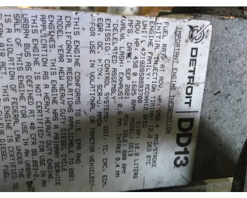 DETROIT DD13 (471928) ENGINE ASSEMBLY