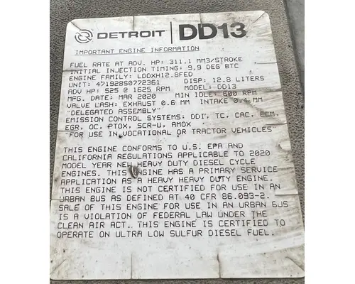DETROIT DD13 Engine Assembly