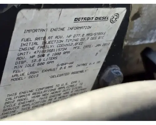 DETROIT DD13 Engine Assembly