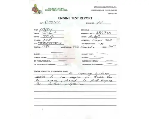 DETROIT DD13 Engine Assembly