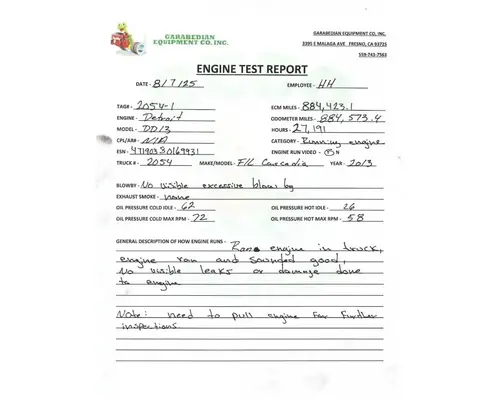 DETROIT DD13 Engine Assembly