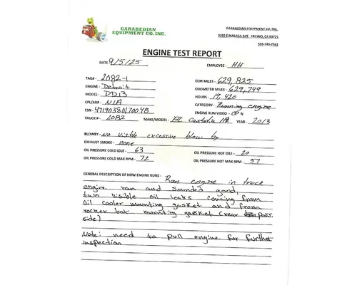 DETROIT DD13 Engine Assembly