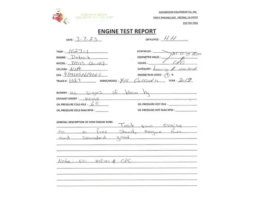 DETROIT DD13 Engine Assembly