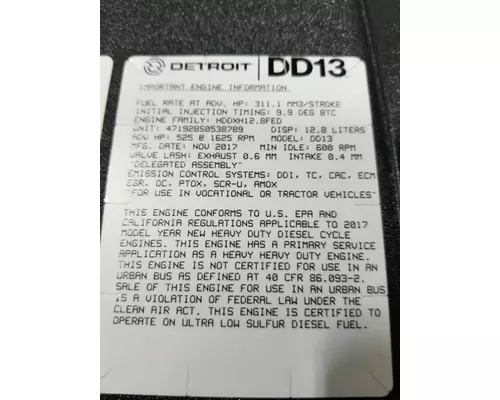 DETROIT DD13 Engine