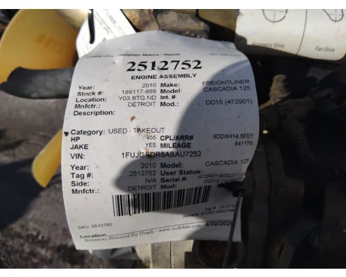 DETROIT DD15 (472901) ENGINE ASSEMBLY