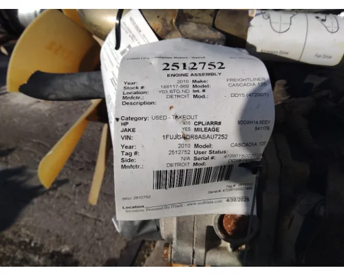 DETROIT DD15 (472901) ENGINE ASSEMBLY