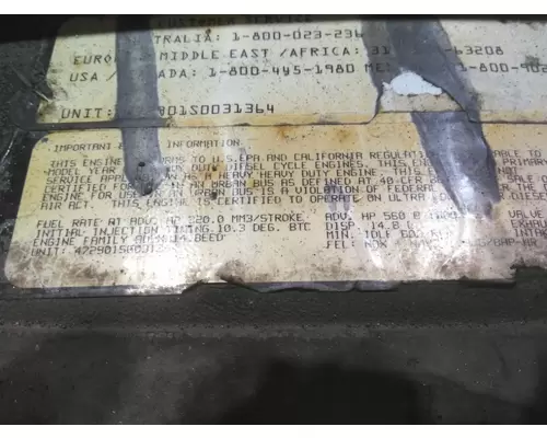DETROIT DD15 (472901) ENGINE ASSEMBLY