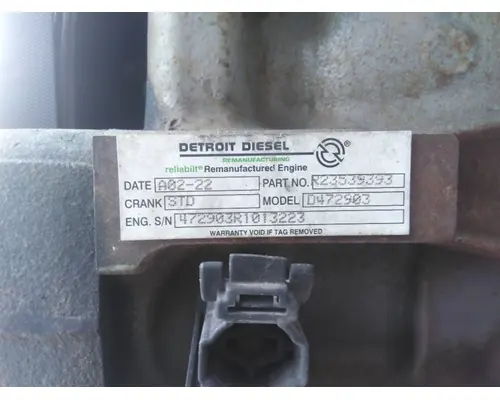 DETROIT DD15 (472903) ENGINE ASSEMBLY