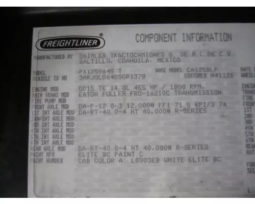 DETROIT DD15 (472909) ENGINE ASSEMBLY