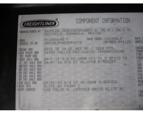 DETROIT DD15 (472909) ENGINE ASSEMBLY