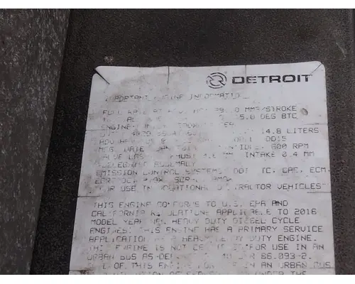 DETROIT DD15 (472910) ENGINE ASSEMBLY