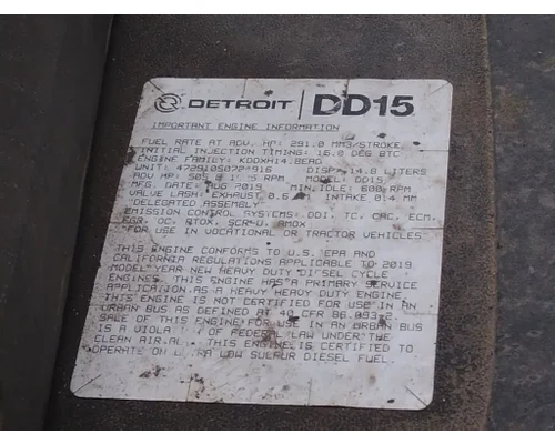 DETROIT DD15 (472910) ENGINE ASSEMBLY