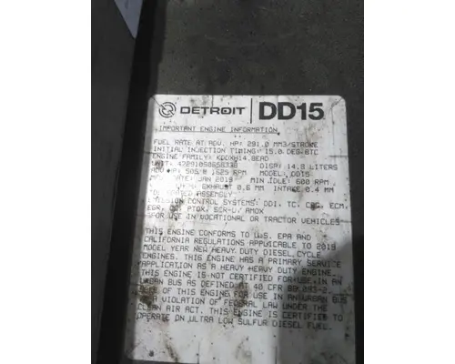 DETROIT DD15 (472910) ENGINE ASSEMBLY