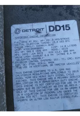 DETROIT DD15 (472910) ENGINE ASSEMBLY