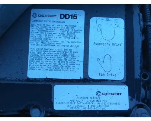 DETROIT DD15 (472912) ENGINE ASSEMBLY