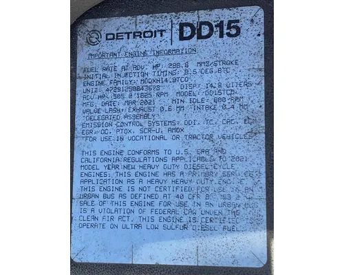 DETROIT DD15 (472912) ENGINE ASSEMBLY