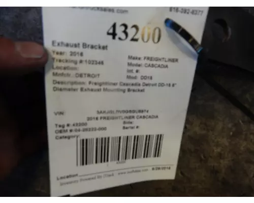 DETROIT DD15 Bracket, Exhaust