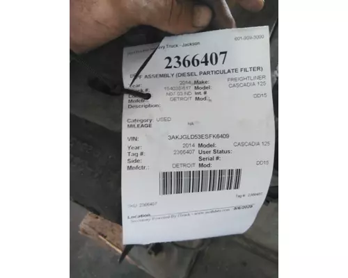 DETROIT DD15 DPF ASSEMBLY (DIESEL PARTICULATE FILTER)