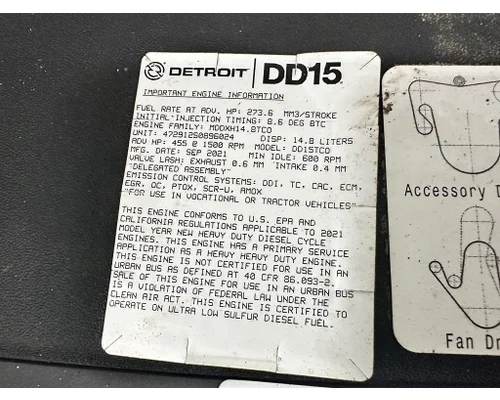DETROIT DD15 Engine Assembly