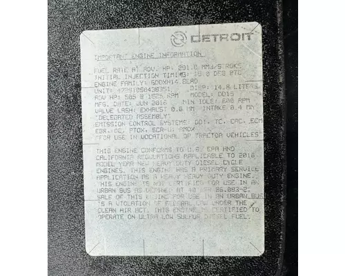 DETROIT DD15 Engine Assembly