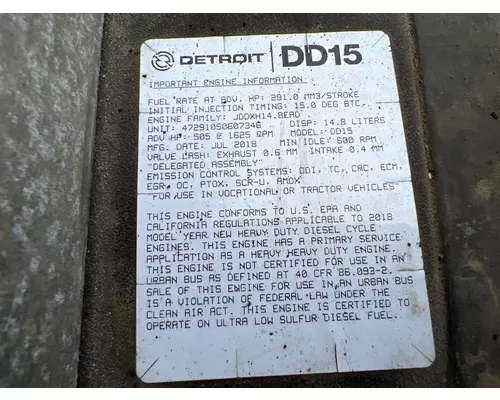 DETROIT DD15 Engine Assembly