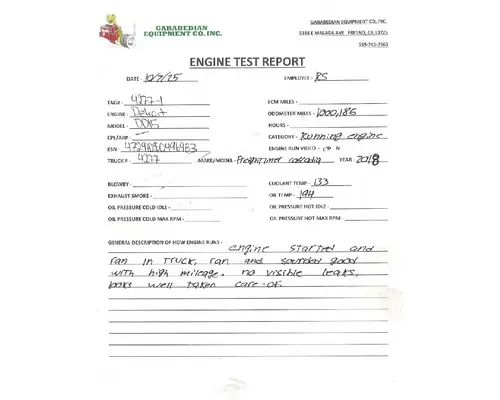 DETROIT DD15 Engine Assembly