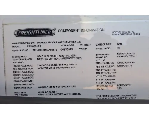 DETROIT DD15 Engine Assembly