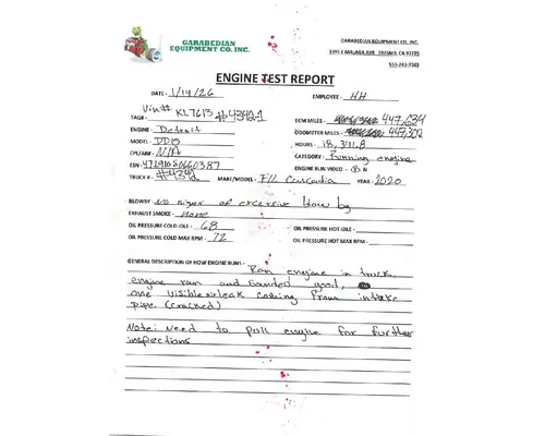 DETROIT DD15 Engine Assembly