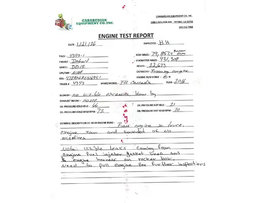 DETROIT DD15 Engine Assembly