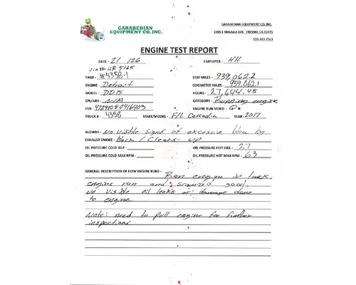 DETROIT DD15 Engine Assembly