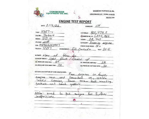 DETROIT DD15 Engine Assembly