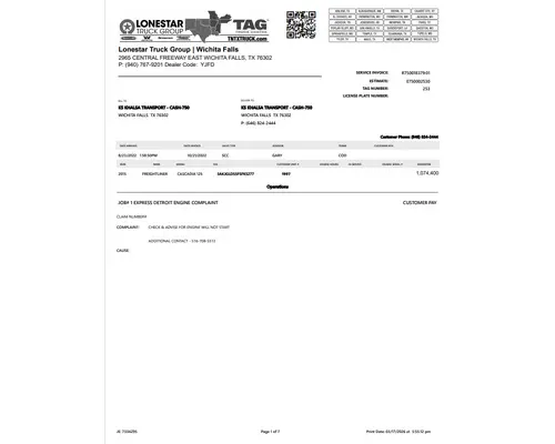 DETROIT DD15 Engine Assembly