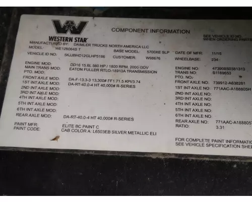 DETROIT DD16 (473908) ENGINE ASSEMBLY