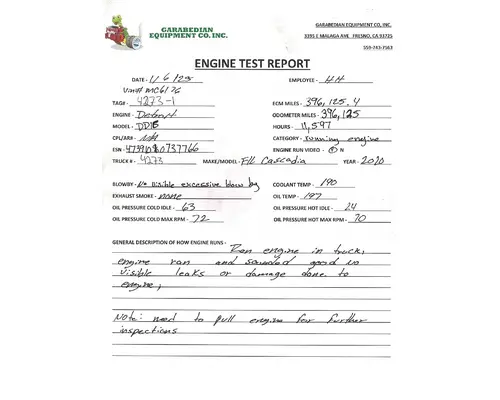 DETROIT DD16 Engine Assembly