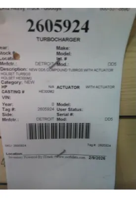 DETROIT DD5 TURBOCHARGER