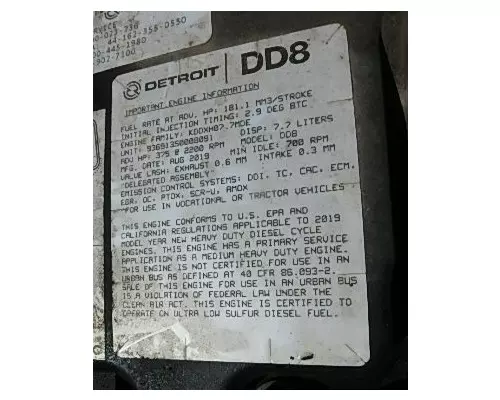 DETROIT DD8 Engine Assembly