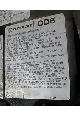 DETROIT DD8 Engine Assembly