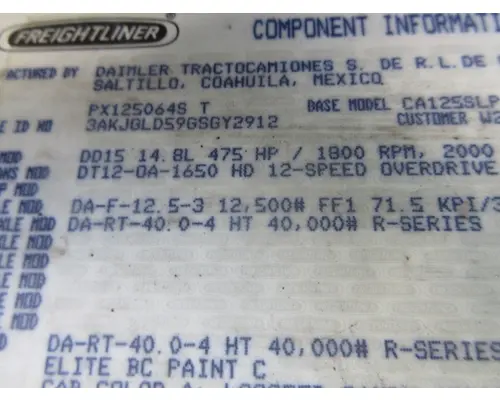 DETROIT DT12-0A TransmissionTransaxle Assembly