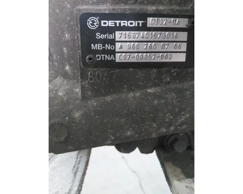 DETROIT DT12-DA (1ST GEN DIRECT) TRANSMISSION ASSEMBLY