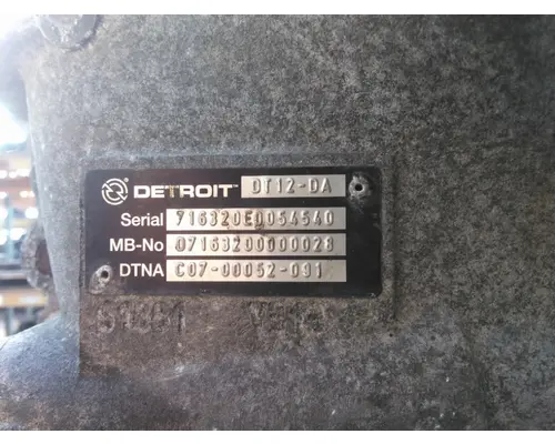 DETROIT DT12-DA (1ST GEN DIRECT) TRANSMISSION ASSEMBLY